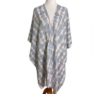 Sonoma Kimono Wrap Light Blue and Cream